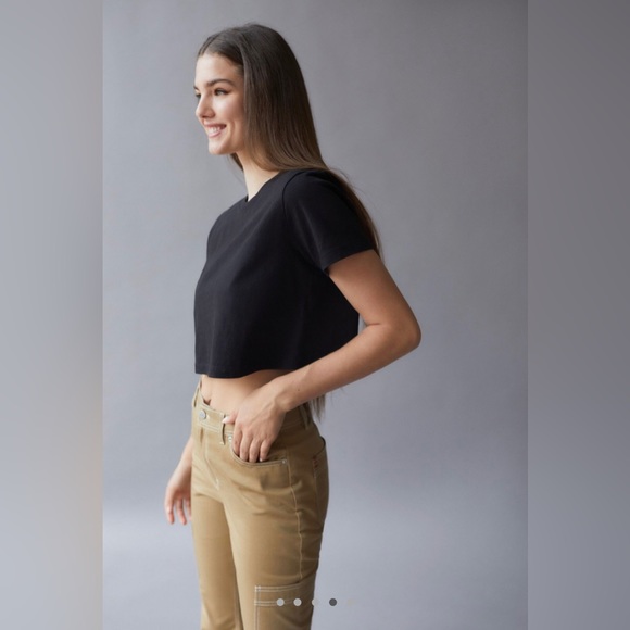 Urban Outfitters Black Crop Top - Picture 2 of 6